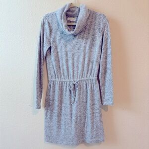 Lou & Grey Striped Cowl Neck Dress